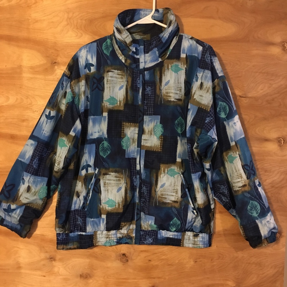 Active Studio Blue Polyester Jacket Women’s Medium - image 2